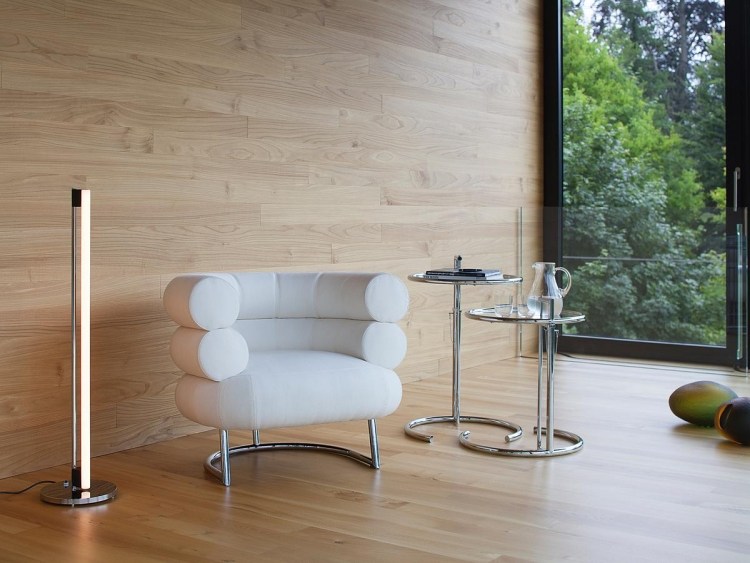 mesa lateral-redonda-aço-cromo-banhado-vidro-tampo-design-clássico-eileen-cinza