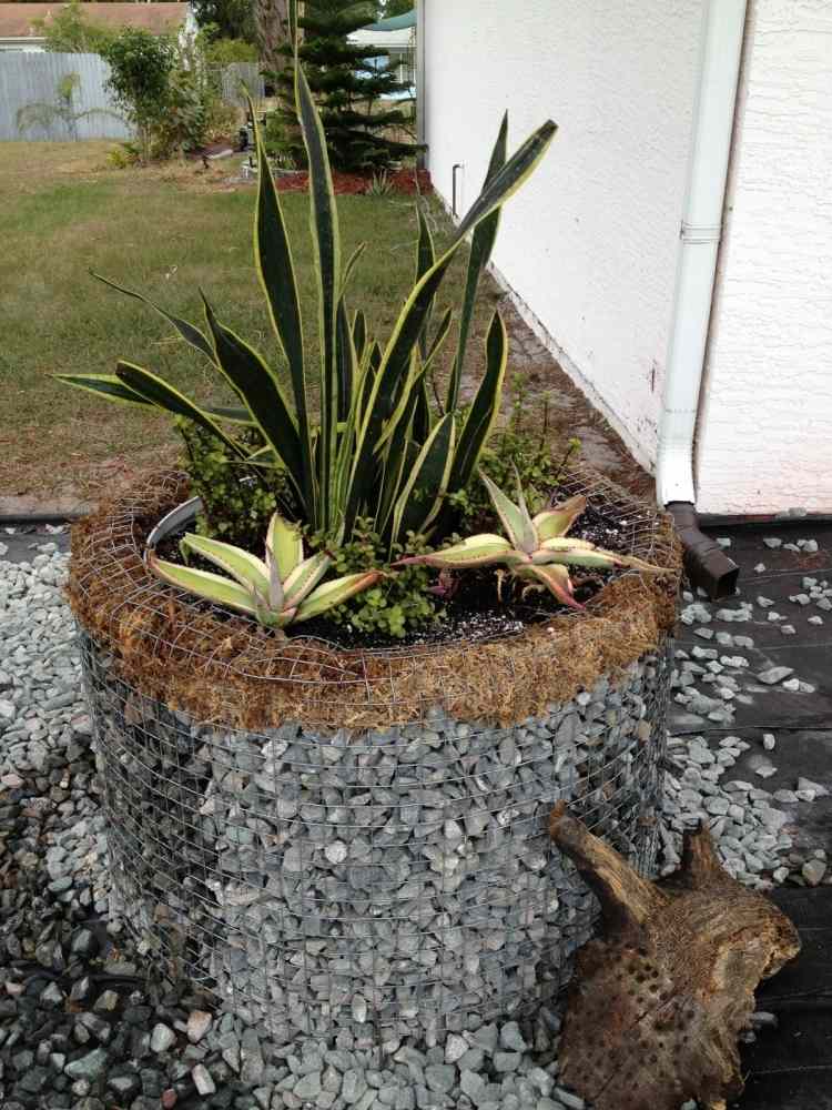 Cama elevada de gabiões - construa-você-mesmo-instruções-crie-odor-pedras-plantador