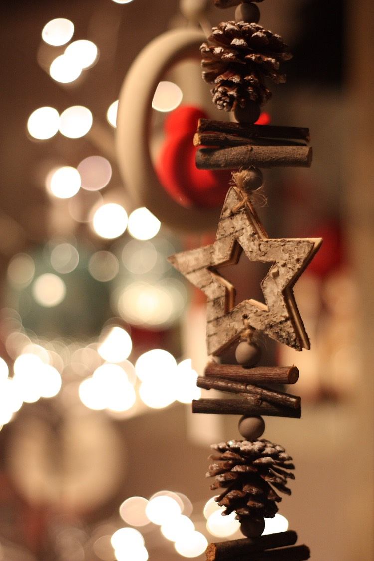 decoração de mesa-rústico-natal-inverno-guirlandas-cortina