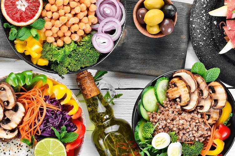 Alimentos saudáveis ​​com baixo teor de sal