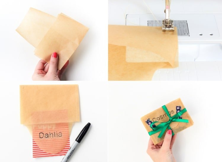 Faça você mesmo com crianças e para adultos - costure um envelope de papel com uma máquina de costura