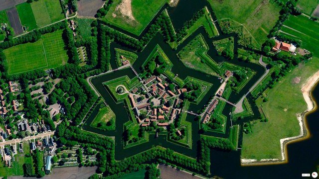 imagens de satélite do mundo holanda Bourtange Vlagtwedde
