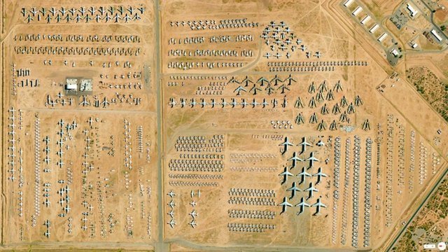 imagens de satélite do mundo 309º Manutenção Aeroespacial Arizona