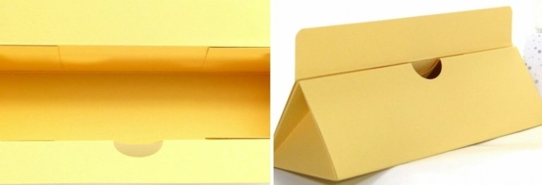 vídeo de instruções de ideias de papelão amarelo de caixas