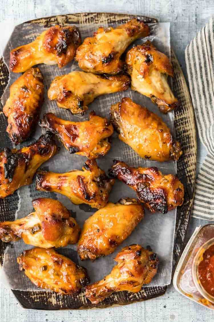 Asas de frango ao molho picante de jalapeño