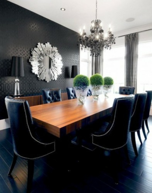 cadeiras-pretas-lustre-cristal-sala de jantar