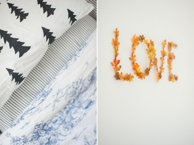decoração-janela-outono-faça-você-mesmo-faça-você-mesmo-folhas-de-outono-laranja-amarelo-amor-decoração de parede