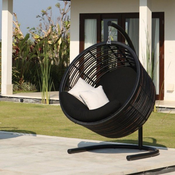 idéias preto e branco perfeito jardim interior moderno atual