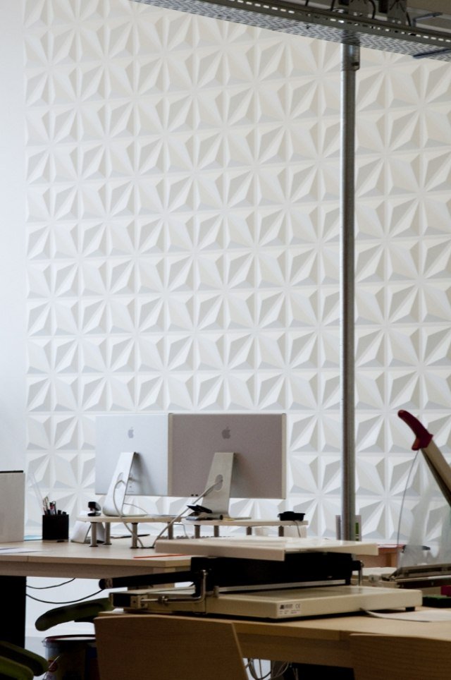 Painéis de parede acústica-geométrica-decor-quadrados-padrão-painéis de parede 3D