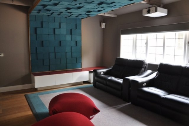 Painéis acústicos para decoração geométrica de absorção de som em casa