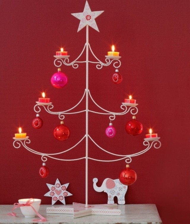 pequena árvore de Natal festiva faça você mesmo ideias