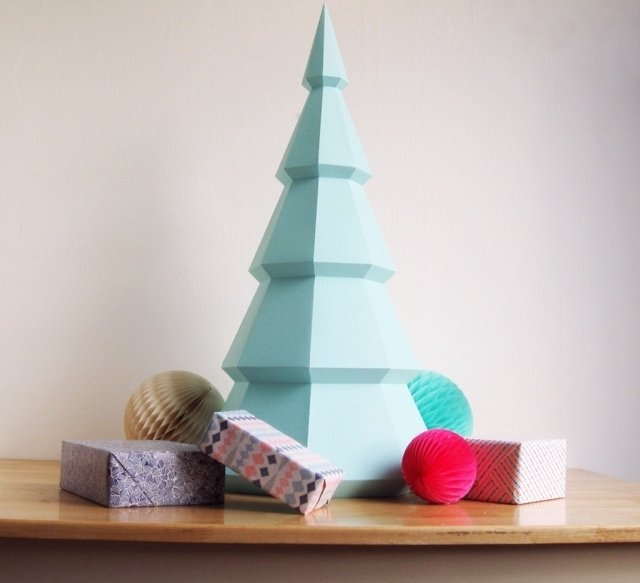 Árvore de Natal de origami: crie suas próprias ideias