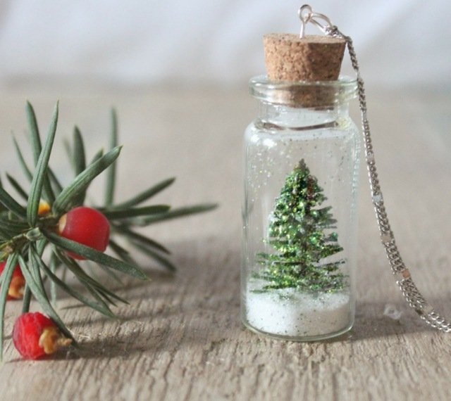 Faça você mesmo uma ideia de decoração de jarra de pedreiro para árvore de Natal