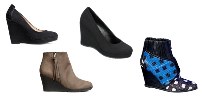 sapatos-plataforma-da-moda-mulheres-sapatos-com-salto-cunha-H & M-Graceland-Kenzo