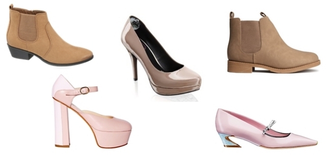 outono-tendência-pastel-sapatos-bege-rosé-Graceland-Blugirl-SMH-Dior-H & amp; M