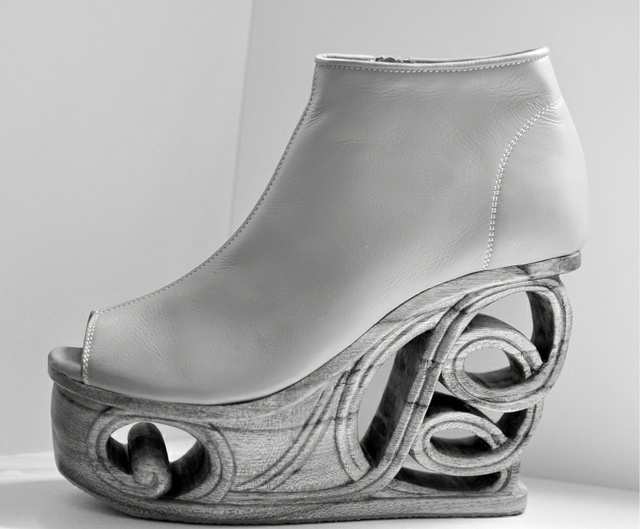 Idéias de design de sapatos couro bege criativo original