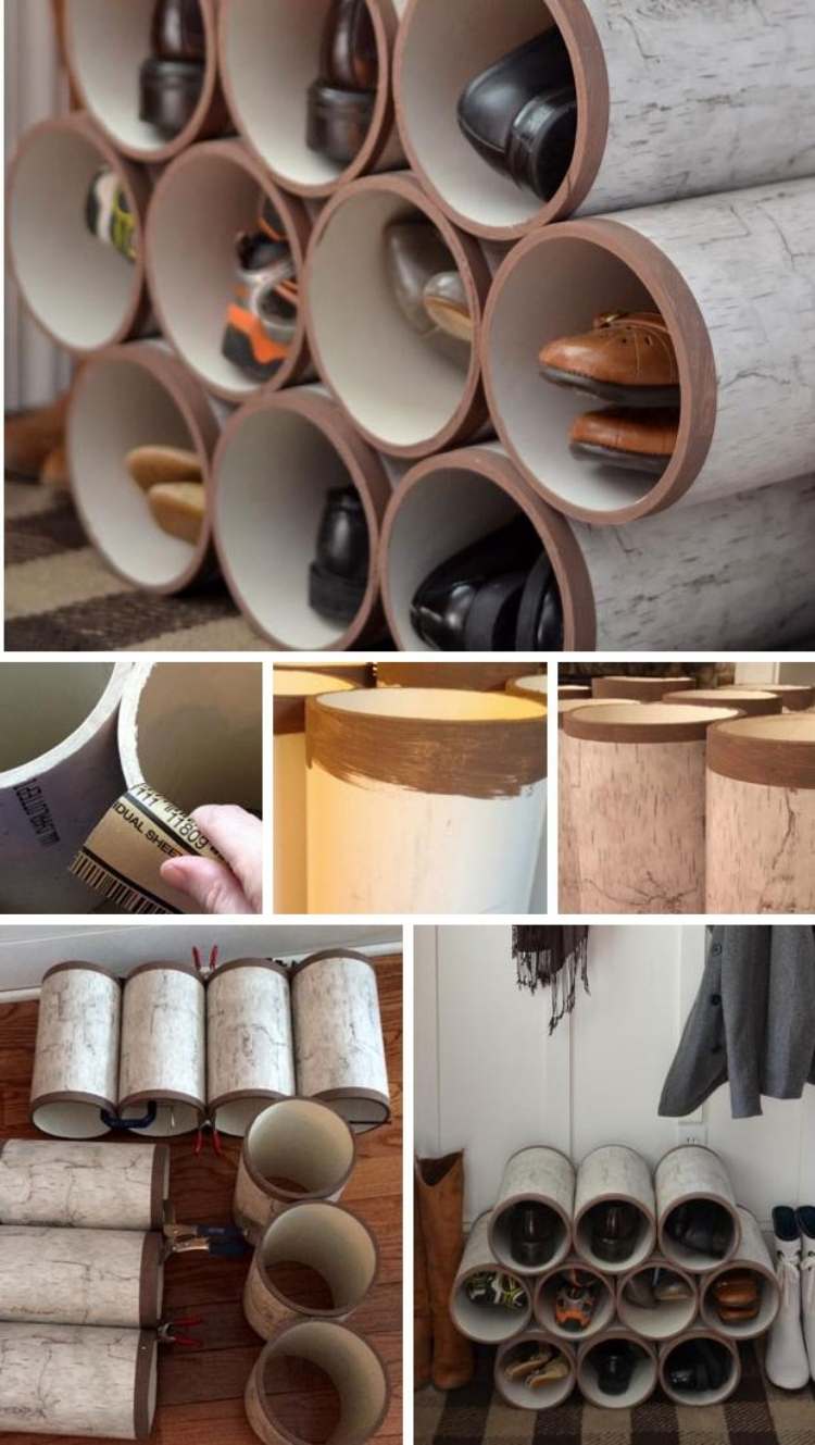 sapateira-design-criativo-tubos-cilindro-guarda-roupa-sapato-armazenamento-diy