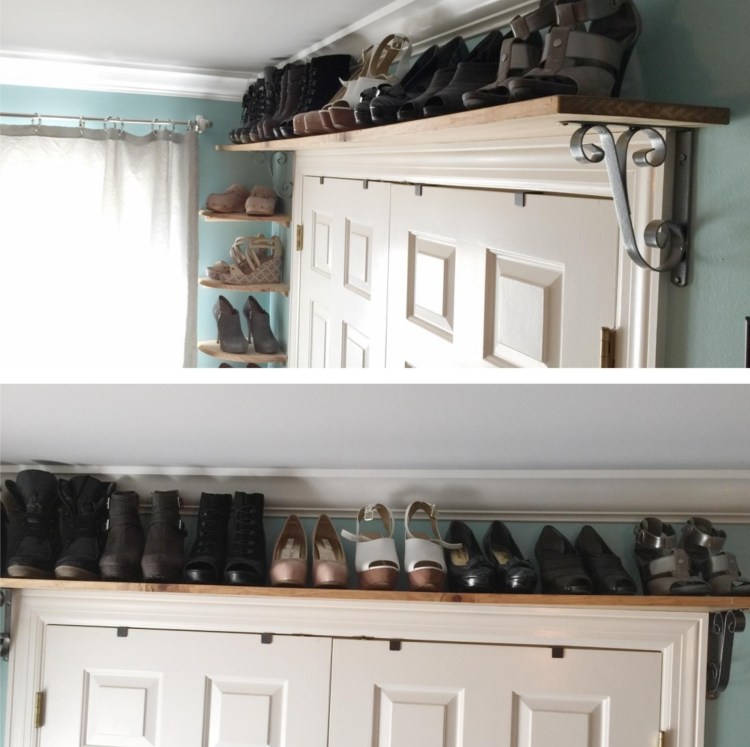 sapateira-design-criativo-sobre-porta-teto-sapatos-branco-turquesa