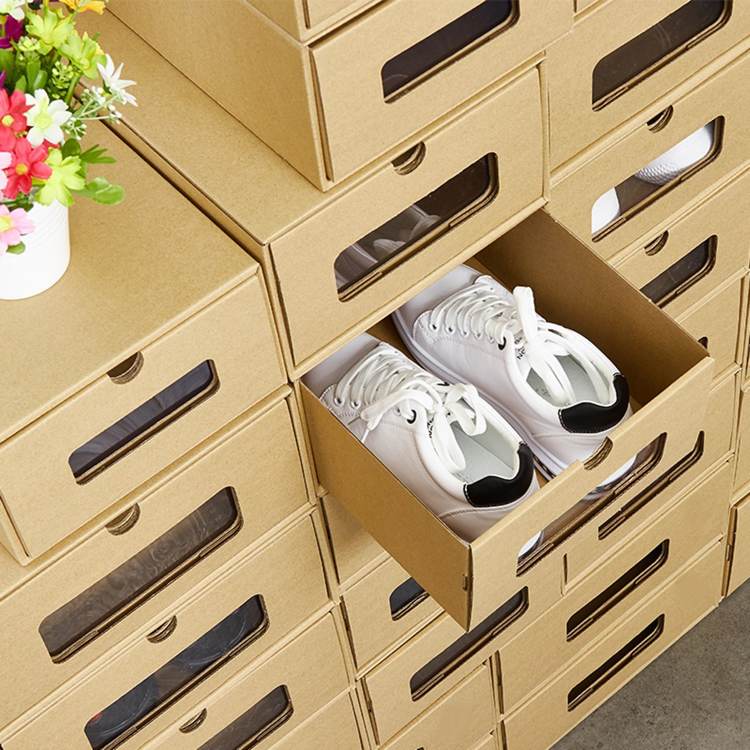 Faça suas próprias idéias e instruções para sua própria sapateira a partir de caixas de sapatos
