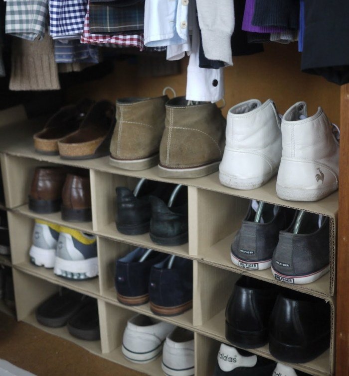 Porta-sapatos-papelão-faça-você-mesmo-ideias-original