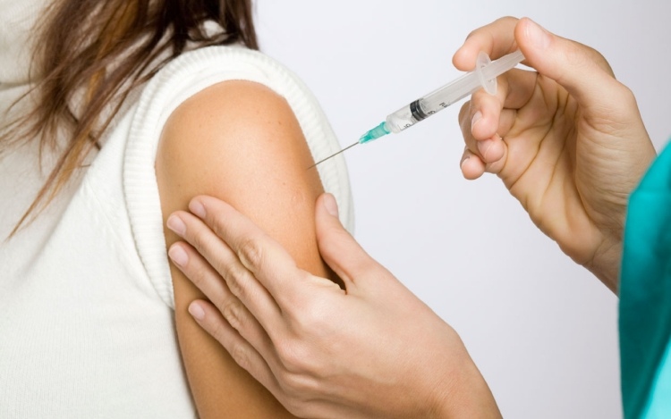 vírus da gripe vacinação seringa morto