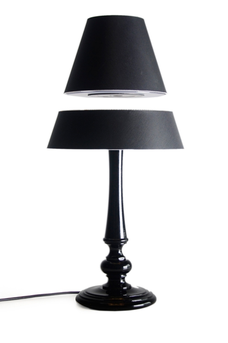 flutuante-mobília-futurista-design-lâmpada-luminária-silhueta preta