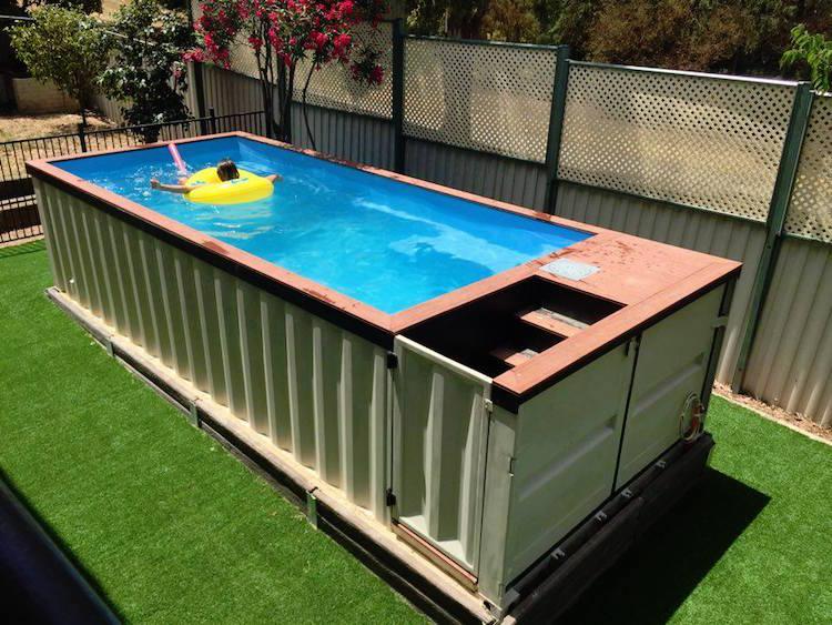 piscina-jardim-mar-container-piscina-móvel-removível-jardim traseiro-verão