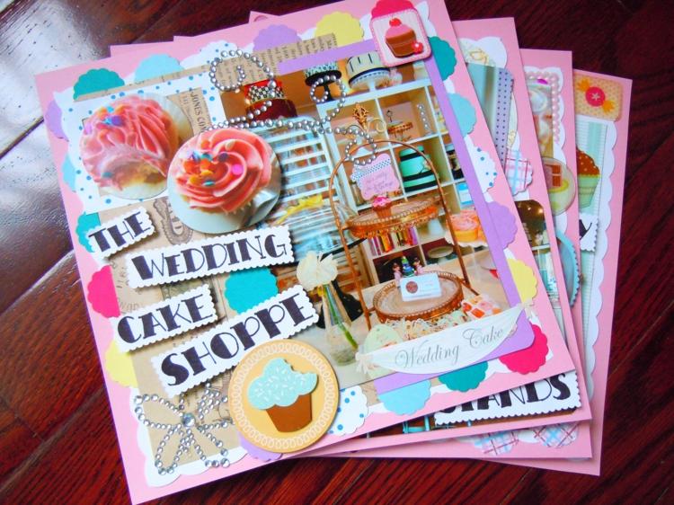 Scrapbooking ideas pages-design-stickers-cookbook-cooking-cupcakes