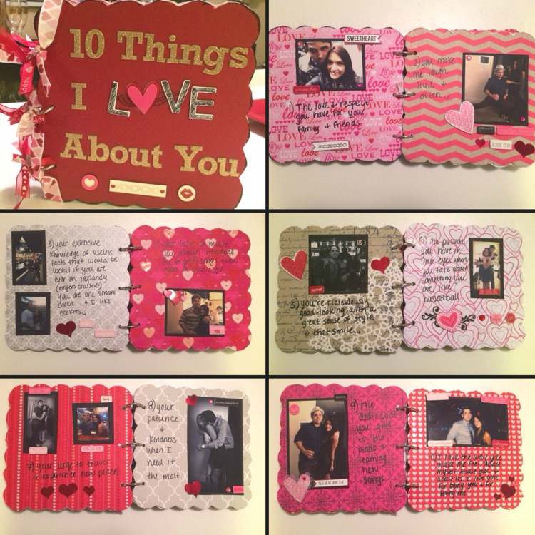 Scrapbooking-ideas-valentine's-day-love-idea-photo-album-red-pink