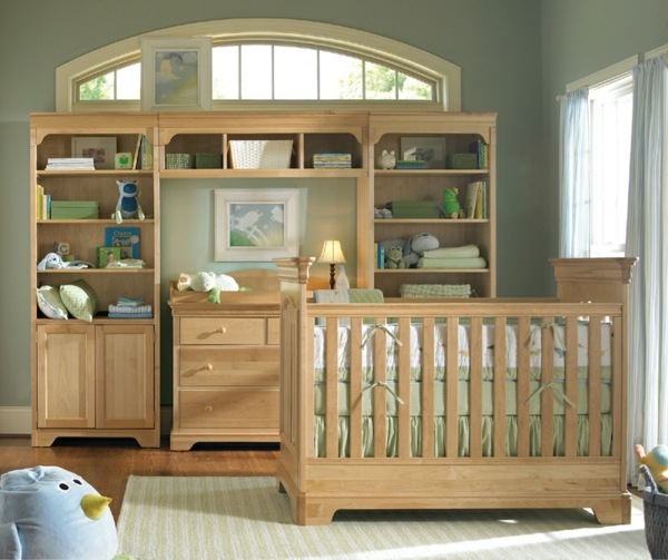 Mobília de madeira do quarto do bebê