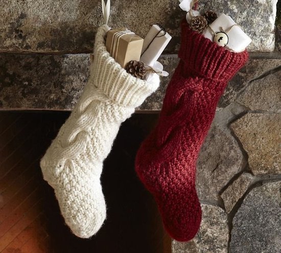 meia de natal velha suéter mexer decoração de lareira
