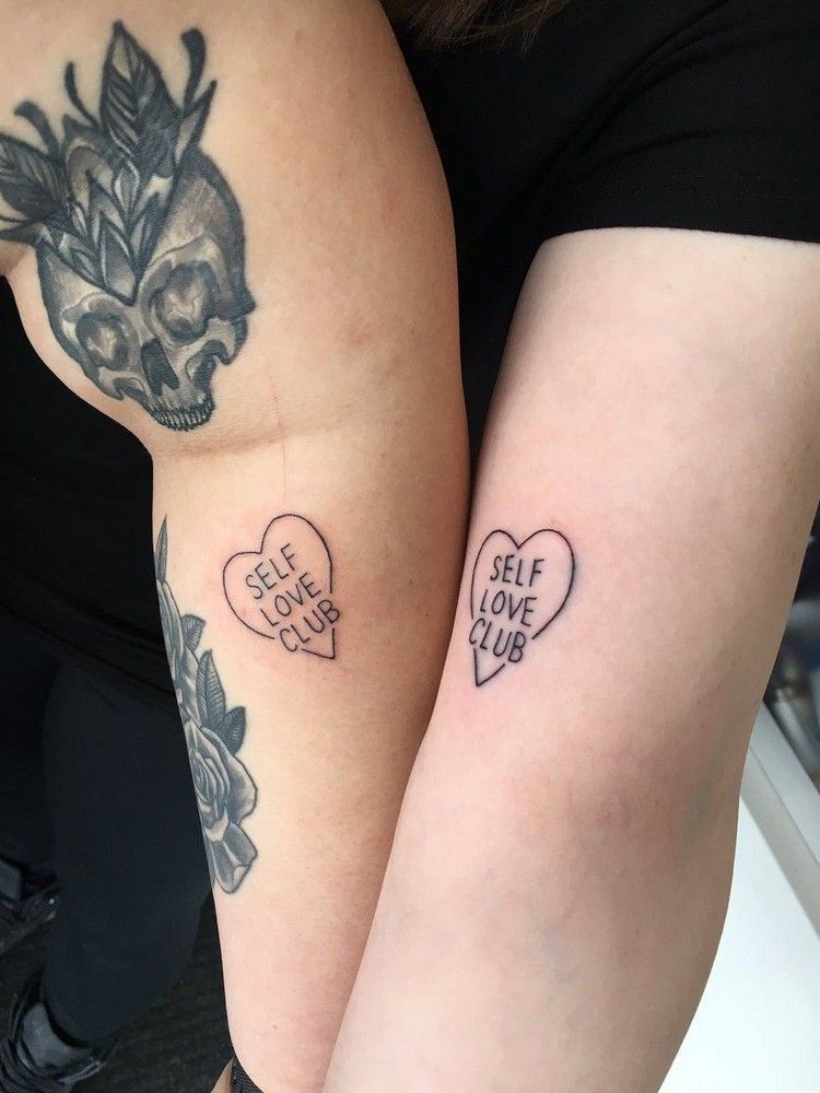 Idéias para tatuagem de amizade tatuagem de amor próprio