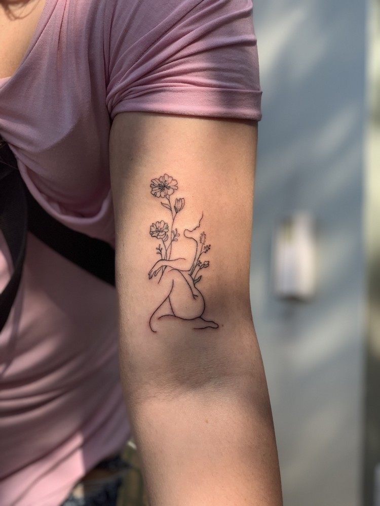 Idéias para tatuagens positivas para o corpo Tatuagens de amor próprio com significado