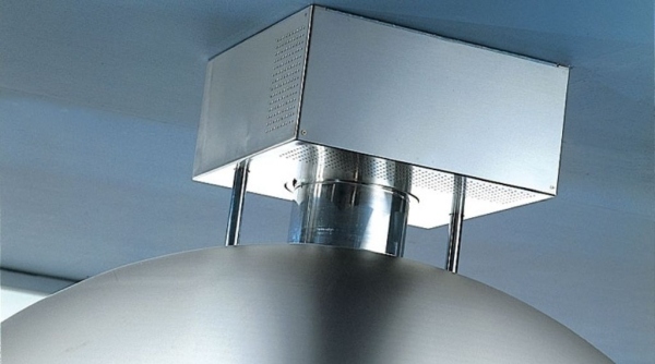 Ventilador de sucção superior embutido na cozinha totalmente embutido