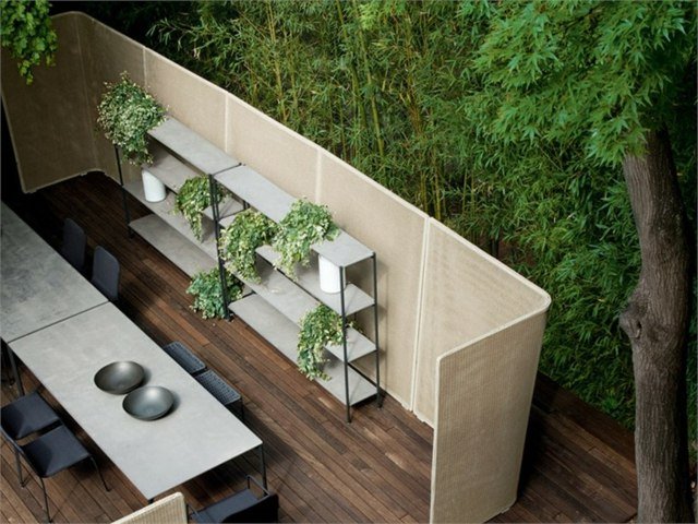 Fabricante de tela de privacidade de vime para jardim Paola Lenti