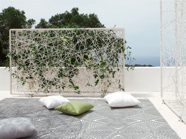 Terraço varanda planta trepadeira espalier Dedon