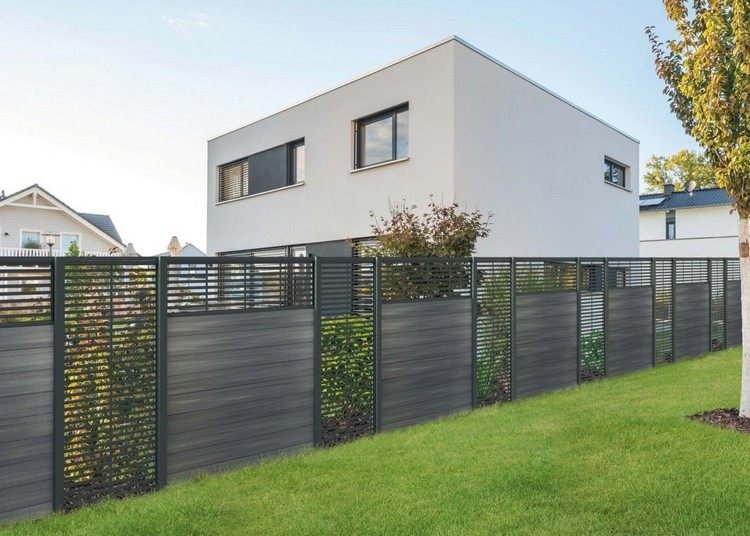 Cerca WPC com elementos de grade de design