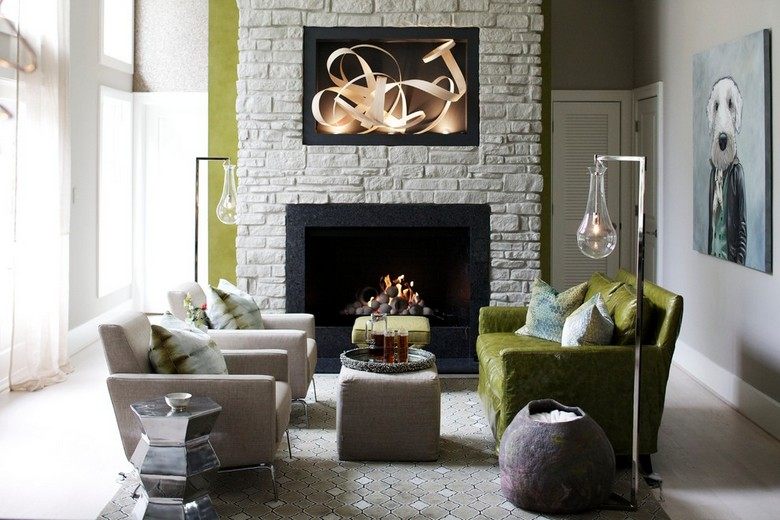 Área de estar-lareira-ideias-moderno-estilo country-design