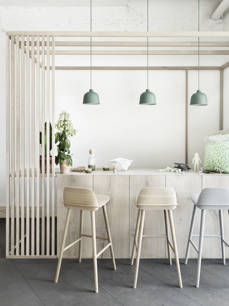 Cozinha escandinava idéias de decoração lâmpadas móveis de madeira apartamento rústico configuração