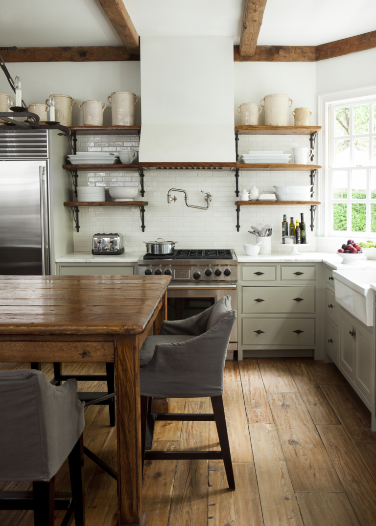 Cozinha escandinava mesa de madeira rústica cozinha idéias de decoração tendências de vida