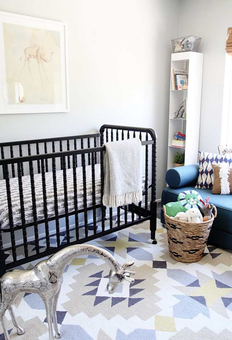 Tapete-escandinavo-design-tecido-padrão-quarto-bebê em cores pastel