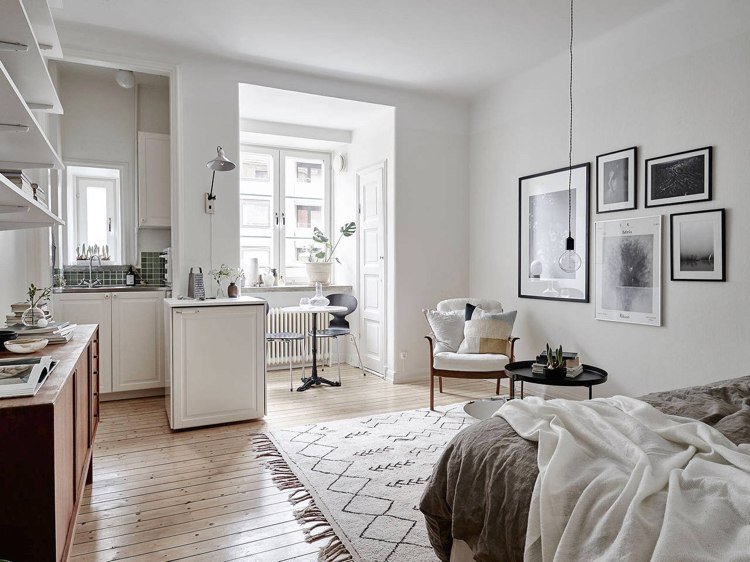 apartamento carpet-scandinavian-design-woven-flat-woven-carpet-one-room