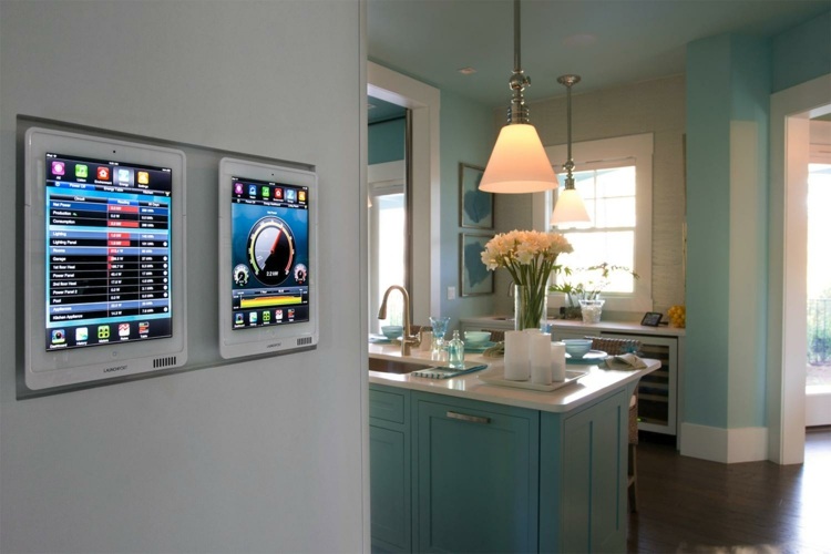 operação de sistemas domésticos inteligentes - tecnologia de casa de tablets