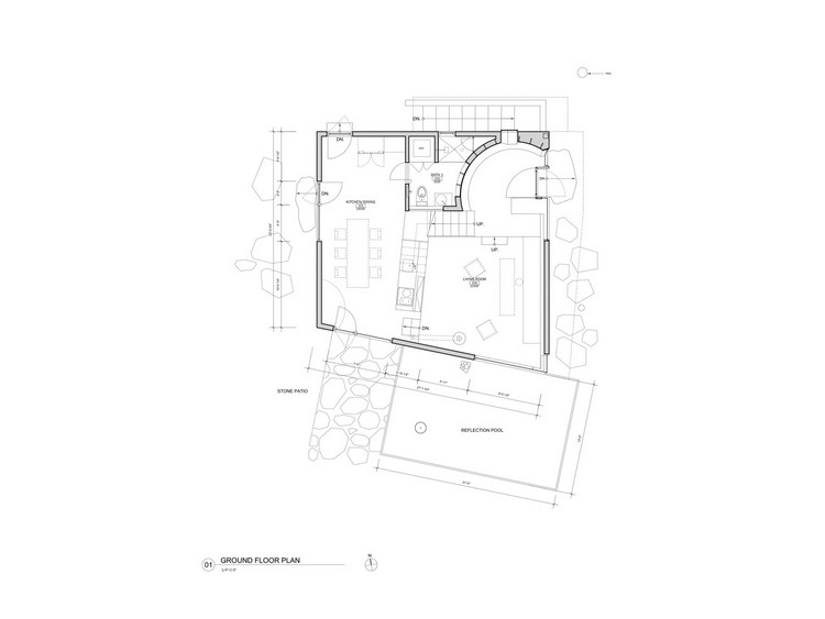 casa solar - planta de madeira - andar térreo - casa passiva