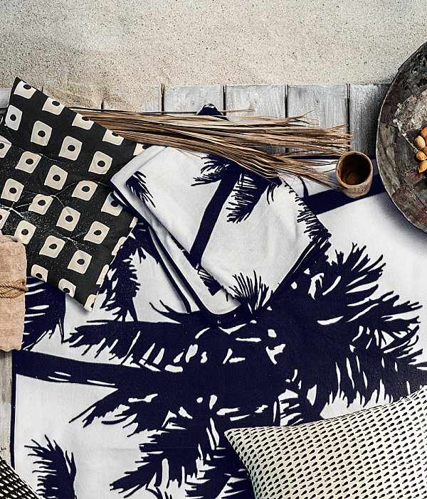 Teto retro HM com padrão de palmeira, artigos para a casa