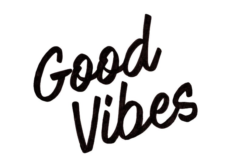 Modelo para impressão Good Vibes