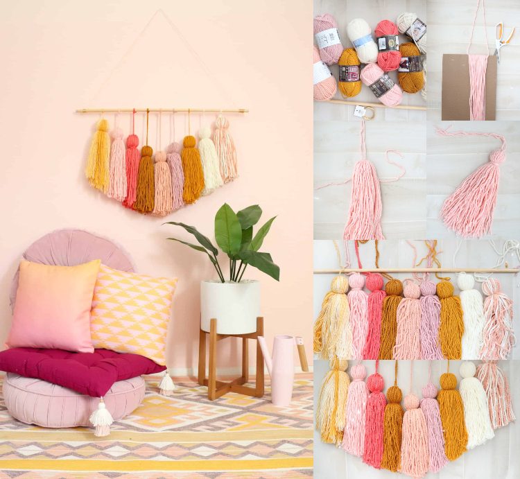 Idéias do Pinterest para a decoração de verão da sala de estar para decoração de parede em estilo mexicano