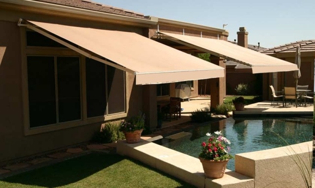 Tipo de toldo de cassete completo para toldo de tecido com braço dobrável