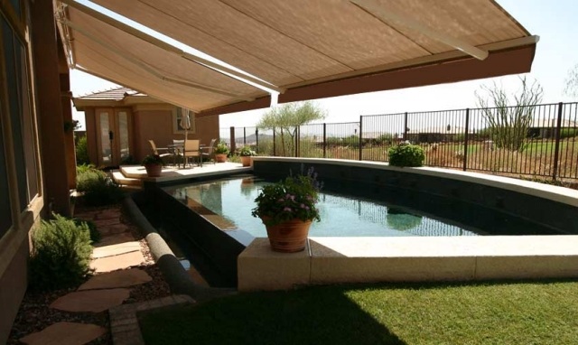 Revestimento de resina acrílica do toldo do deck da piscina, proteção UV, resistência às intempéries