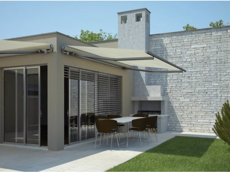 Proteção solar-terraço-cobertura-toldo-casa-proteção de privacidade